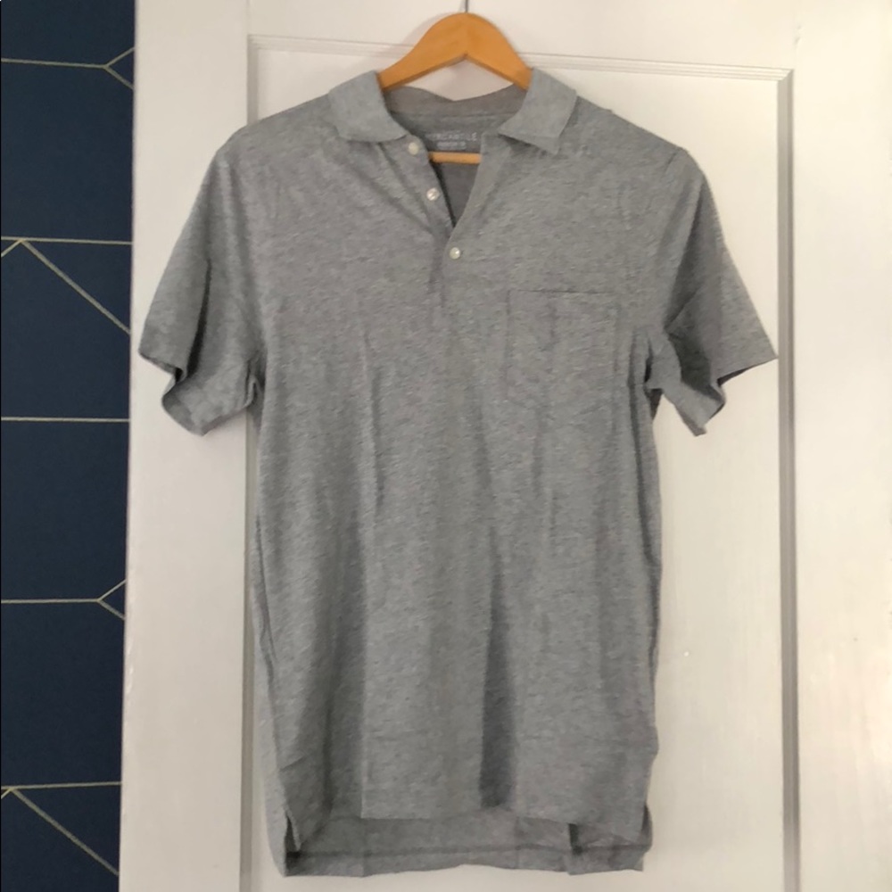 J.Crew Men’s Gray “Broken-In” Pocket Polo